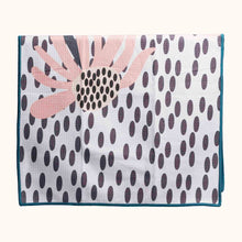 Load image into Gallery viewer, Buzzee Double Sided Tea Towel - Coral Flower