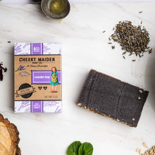 Load image into Gallery viewer, Cheeky Maiden Lavender Oatmeal Soap