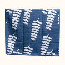 Load image into Gallery viewer, Buzzee Double Sided Tea Towel - Watercolor Navy
