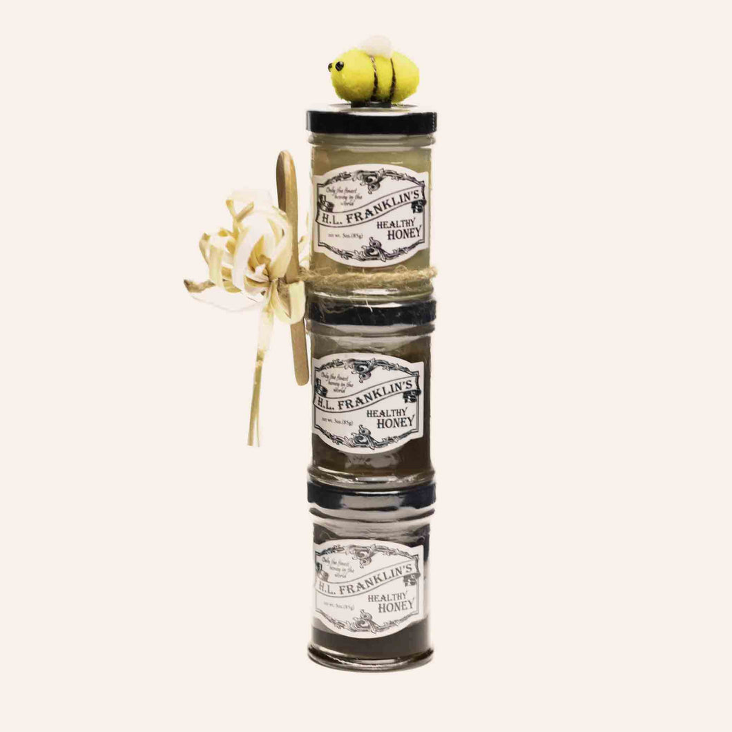 H.L Franklin's Creamed Honey Mini Trio Tower