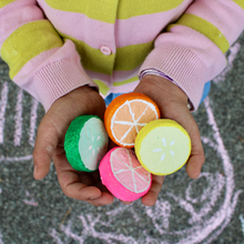 Load image into Gallery viewer, Citrus Slices Handmade Sidewalk Chalk
