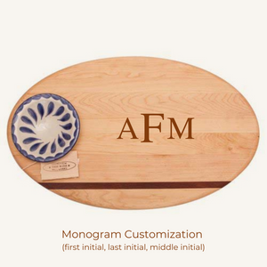 Soundview Millworks Oval Dip Board with Bowl