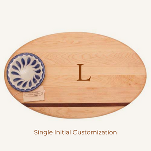 Soundview Millworks Oval Dip Board with Bowl
