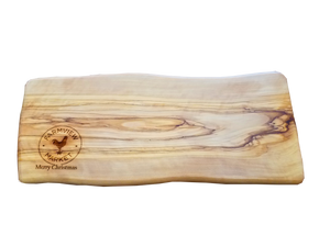 Olive Wood Farmview Merry Christmas Serving Board