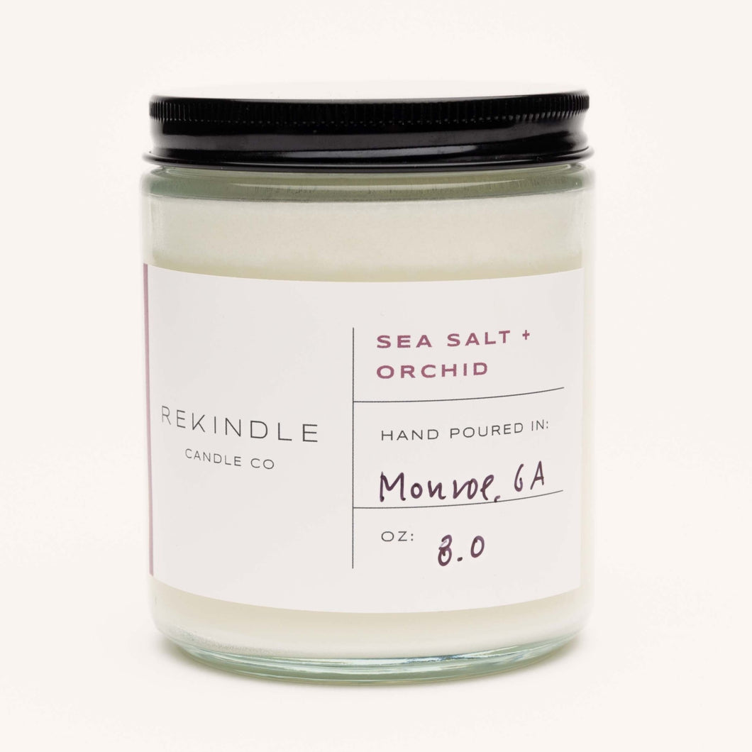 Sea Salt + Orchid Soy Candle