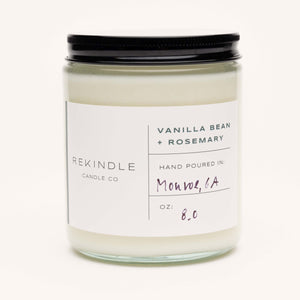 Vanilla Bean + Rosemary Soy Candle